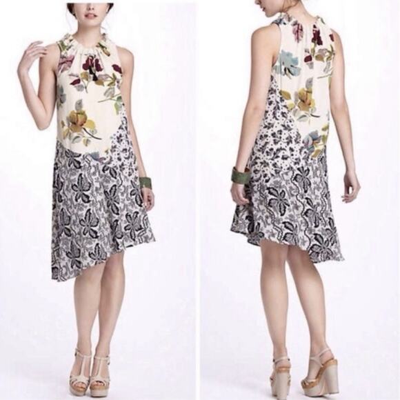Anthropologie Dresses & Skirts - Anthropologie Postmark Arcadie Silk Dress Boho Y2K Size 10